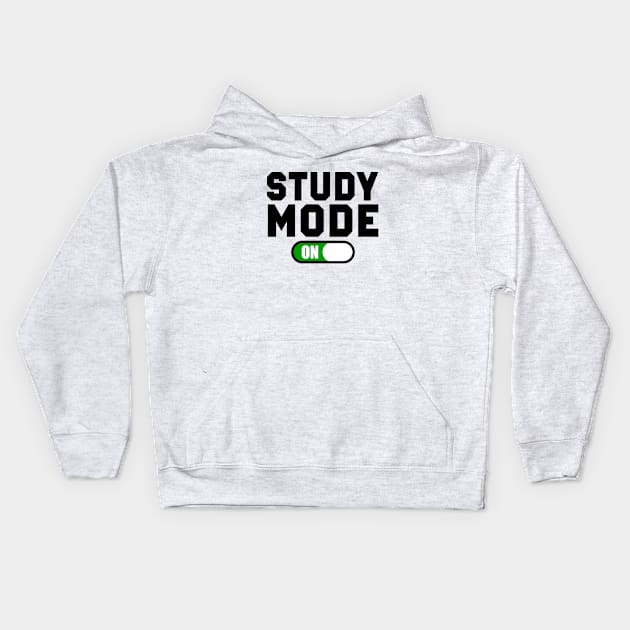 Study mode ON Kids Hoodie by Lazarino